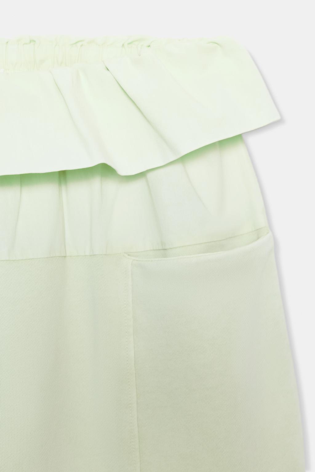 БРЮКИ С ПОЯСОМ ИЗ ПОПЛИНА