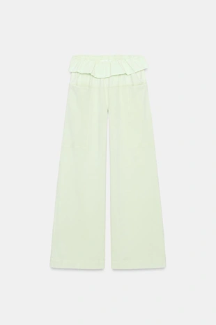 Брюки с поясом из поплина- Заказать в России