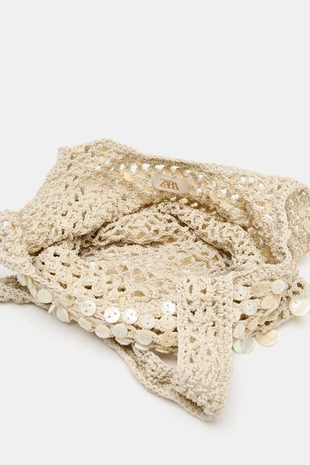 Сумка через плечо с бусинами- Заказать в России