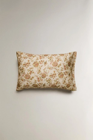 Наволочка с цветочным принтом из хлопка сатин- Заказать в России