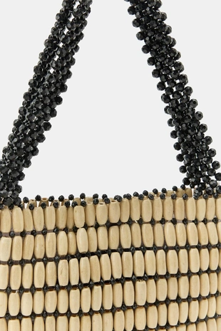 Мини-сумка из деревянных бусин- Заказать в России