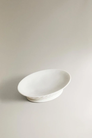 Керамическая мыльница с рельефным дизайном- Заказать в России