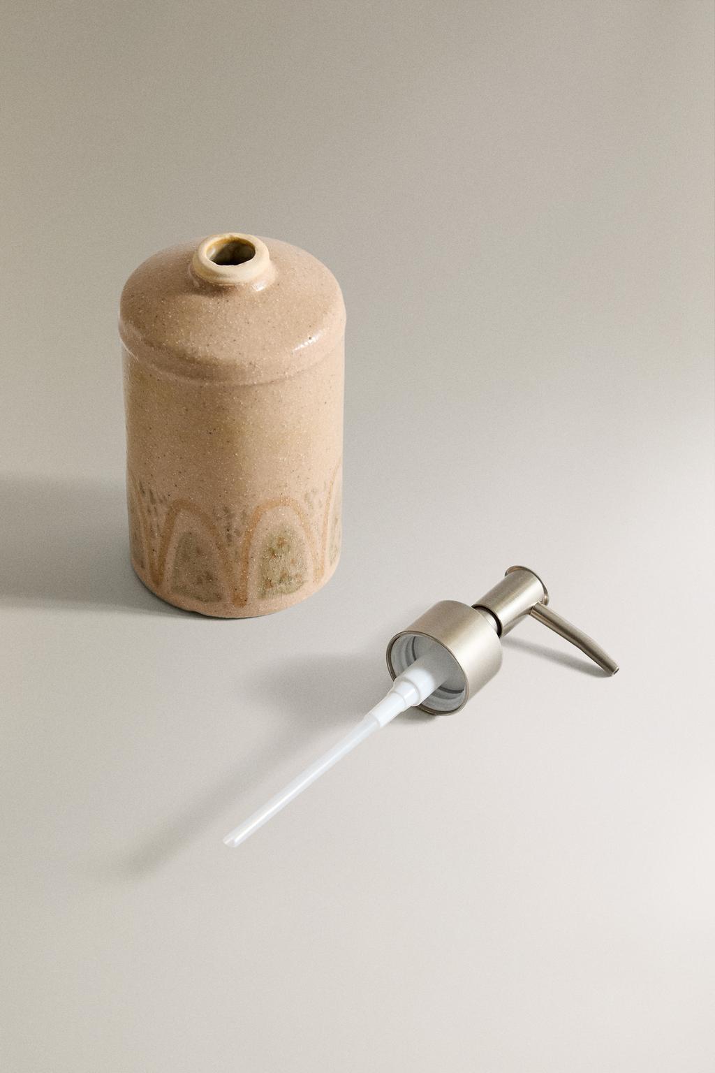 Диспенсер для жидкого мыла из терракоты