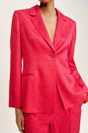 Жаккардовый блейзер с подплечниками- Заказать в России