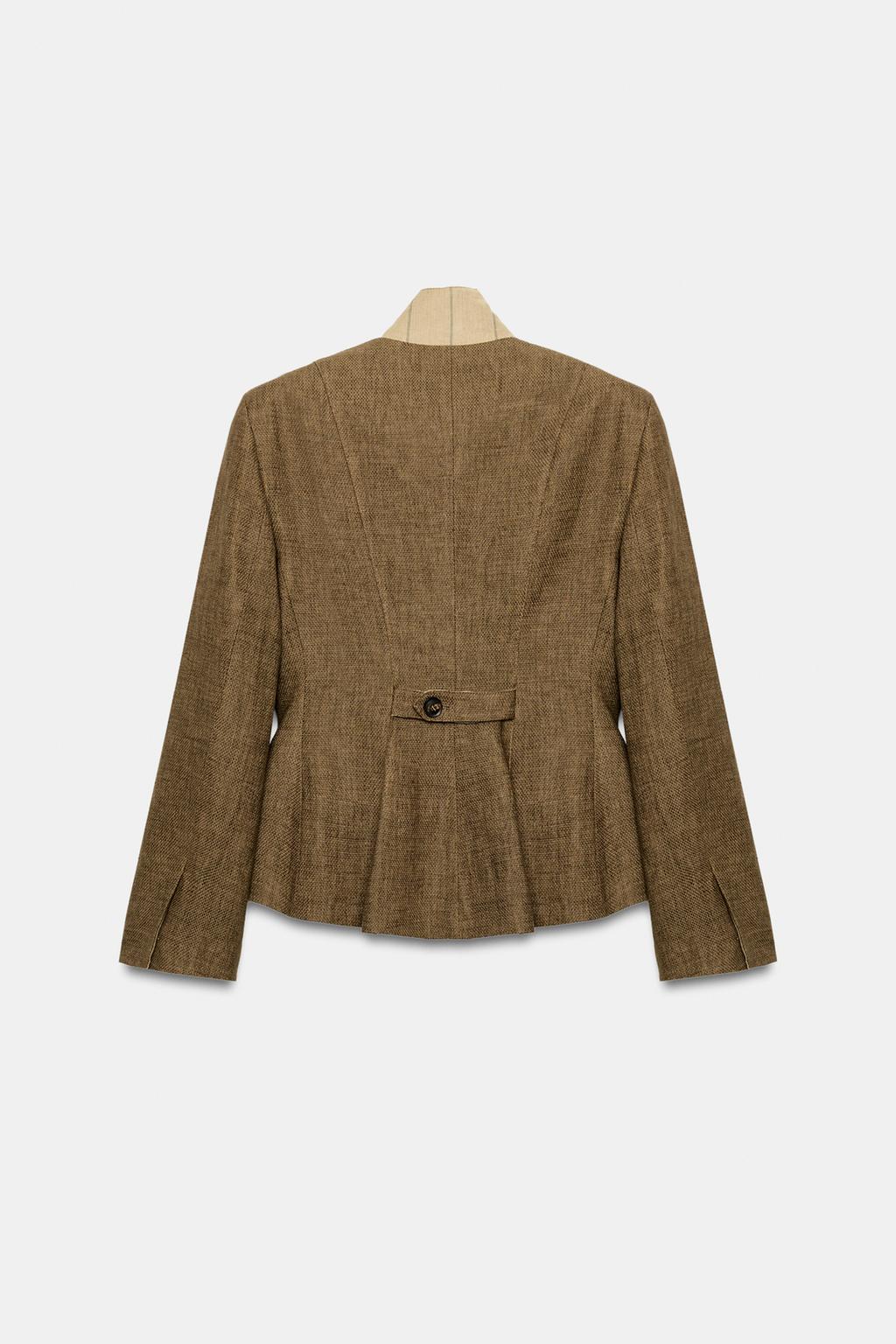 БЛЕЙЗЕР ИЗ СМЕСОВОГО ЛЬНА — ZW COLLECTION