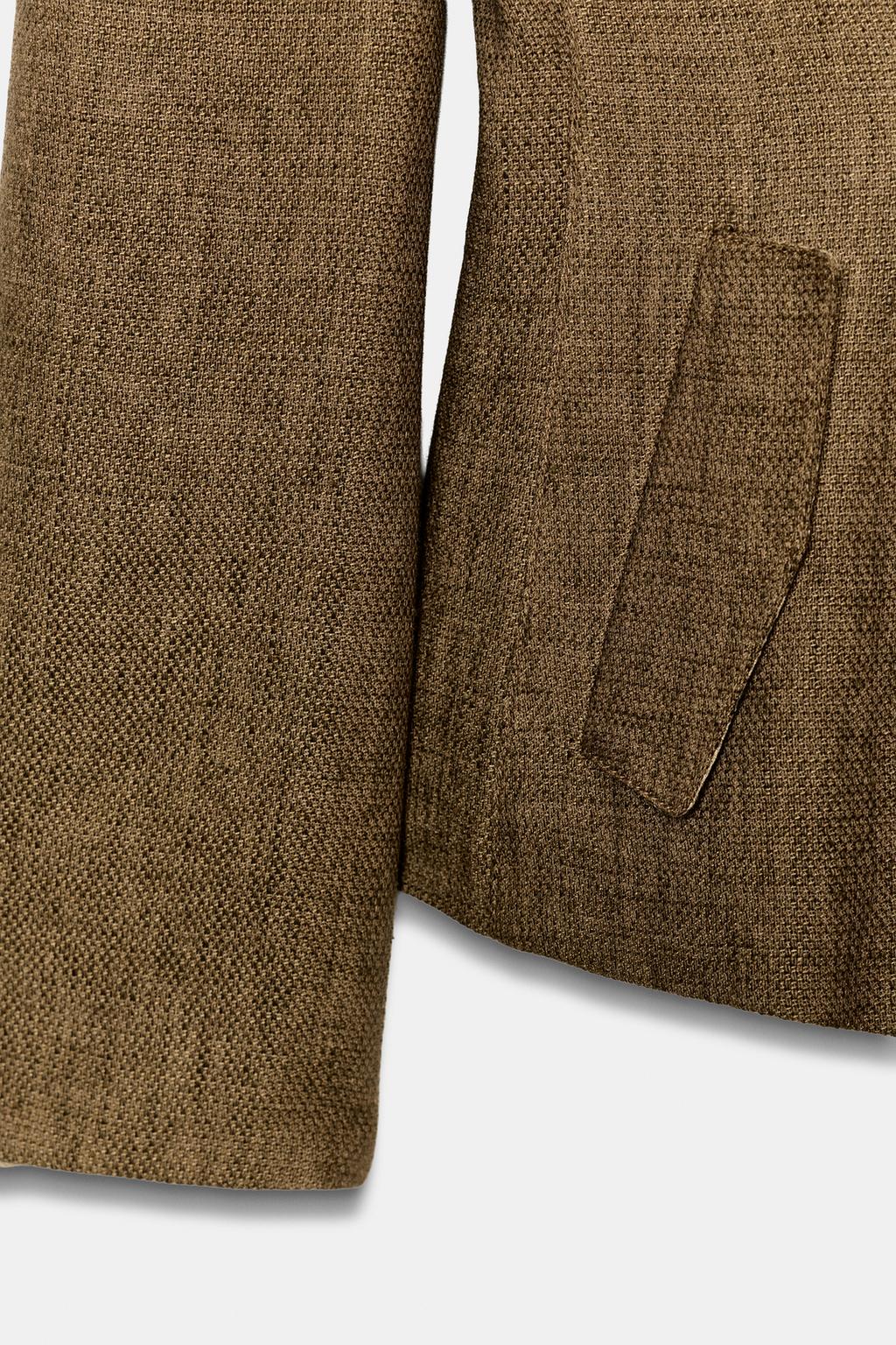 БЛЕЙЗЕР ИЗ СМЕСОВОГО ЛЬНА — ZW COLLECTION