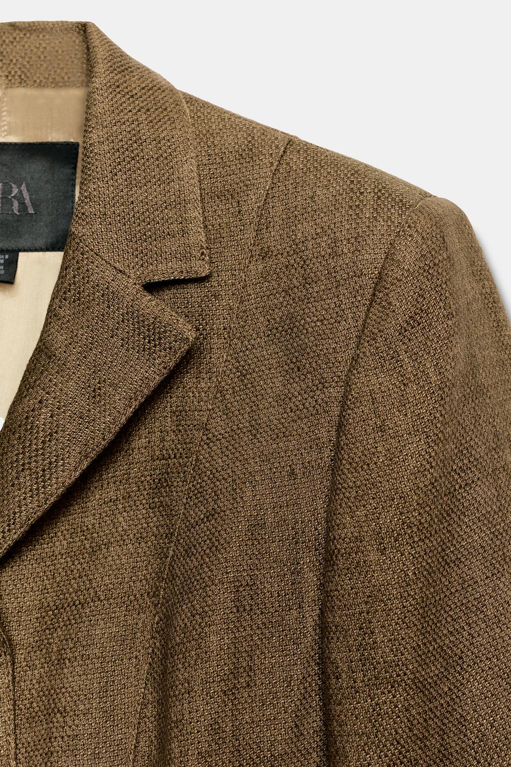 БЛЕЙЗЕР ИЗ СМЕСОВОГО ЛЬНА — ZW COLLECTION