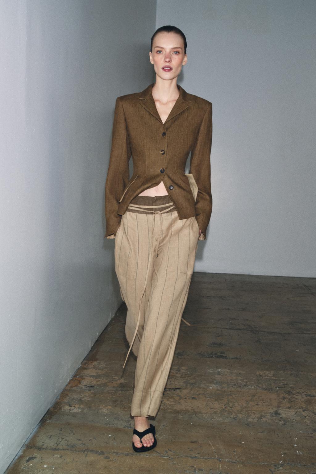 БЛЕЙЗЕР ИЗ СМЕСОВОГО ЛЬНА — ZW COLLECTION