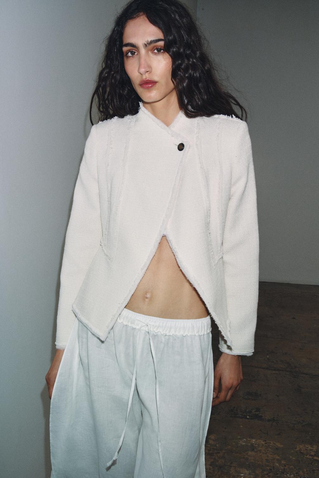 БЛЕЙЗЕР С БАСКОЙ И БАХРОМОЙ — ZW COLLECTION