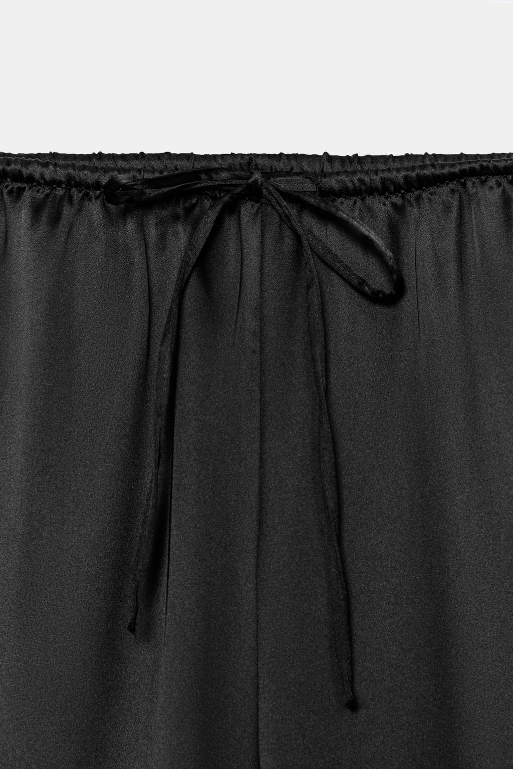 АТЛАСНЫЕ БРЮКИ НА ШНУРКЕ