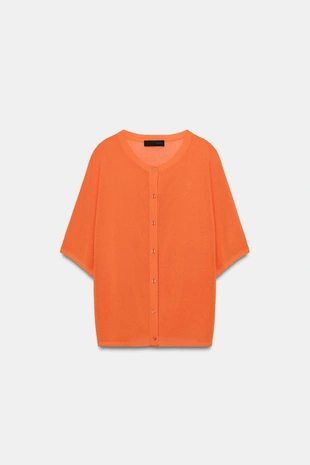 Кардиган с короткими рукавами- Заказать в России