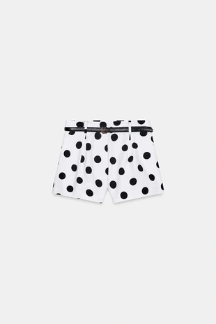 Шорты-бермуды с высокой посадкой и ремнем- Заказать в России