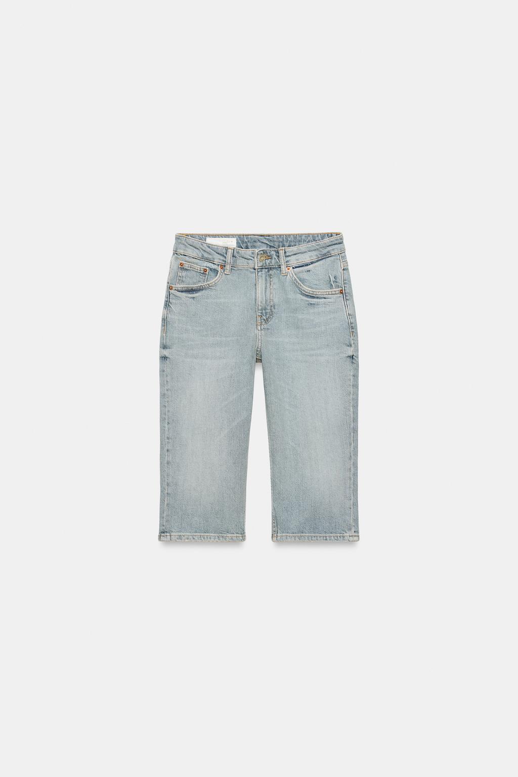 ДЖИНСЫ TRF КАПРИ СО СРЕДНЕЙ ПОСАДКОЙ