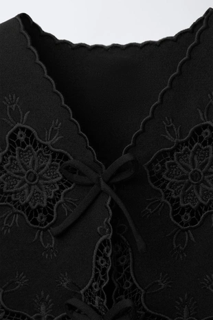 Жилет с вышивкой- Заказать в России