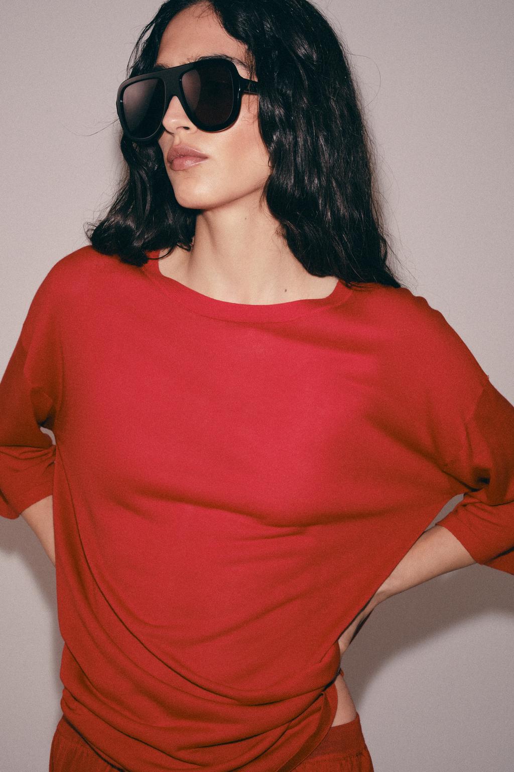 ТРИКОТАЖНЫЙ ТОП ОВЕРСАЙЗ