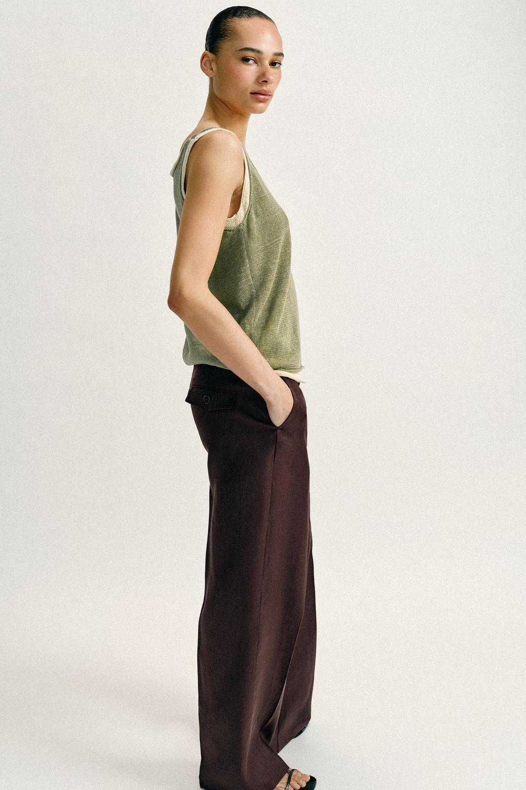 КОМБИНИРОВАННЫЙ ТРИКОТАЖНЫЙ ТОП