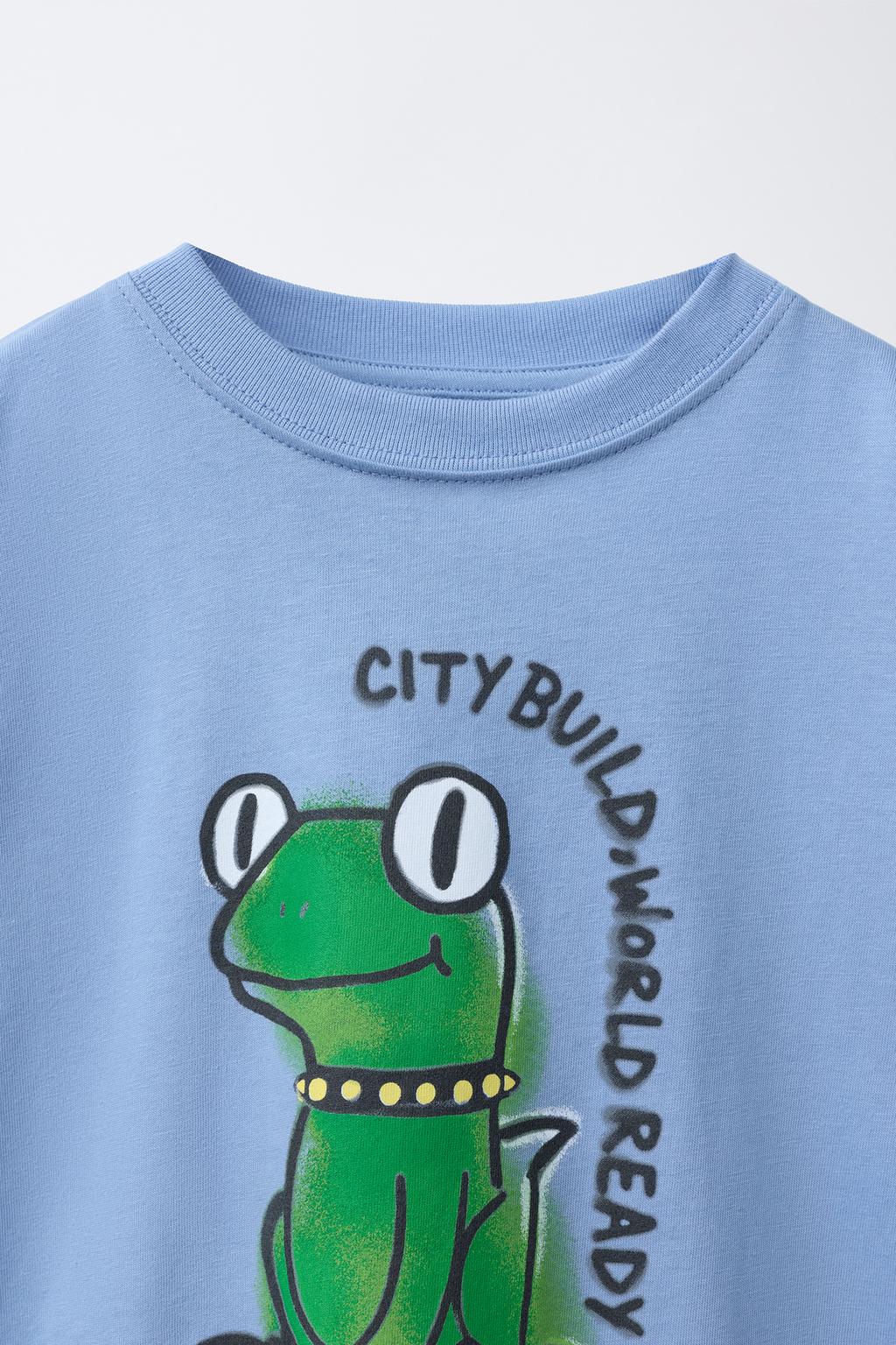 ФУТБОЛКА С ПРИНТОМ ЛЯГУШКИ