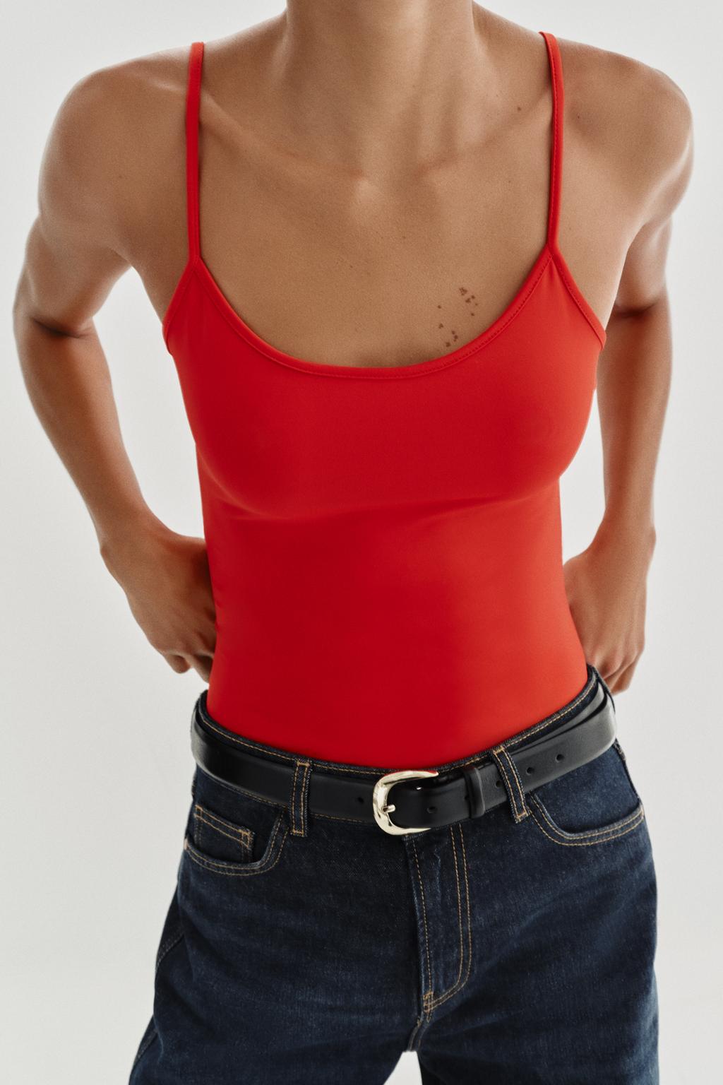 ФУТБОЛКА ИЗ ПОЛИАМИДА НА ТОНКИХ БРЕТЕЛЯХ