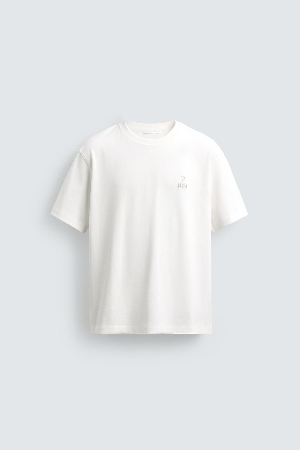 ФУТБОЛКА С КОМБИНИРОВАННОЙ ВЫШИВКОЙ