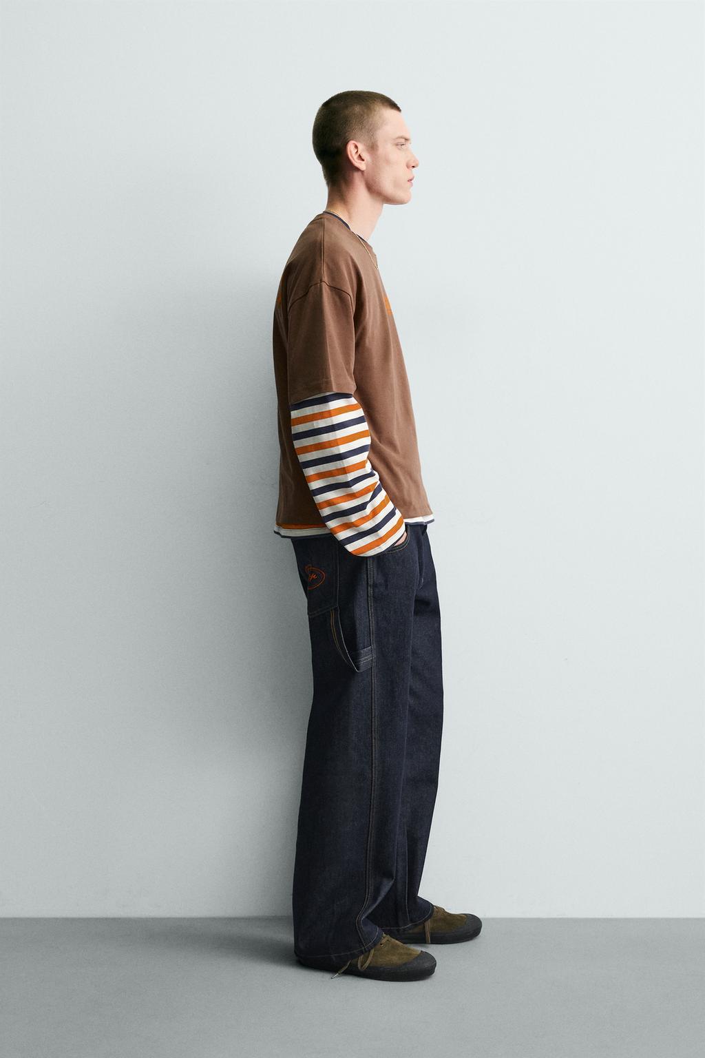 ФУТБОЛКА С КОНТРАСТНЫМ ПРИНТОМ