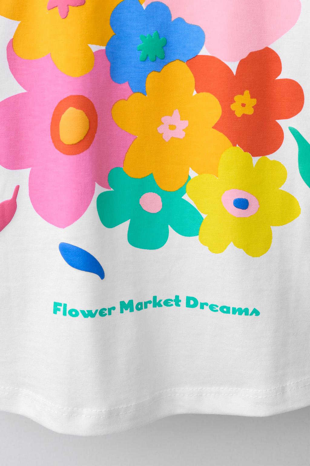 ФУТБОЛКА С ЦВЕТОЧНЫМ ПРИНТОМ