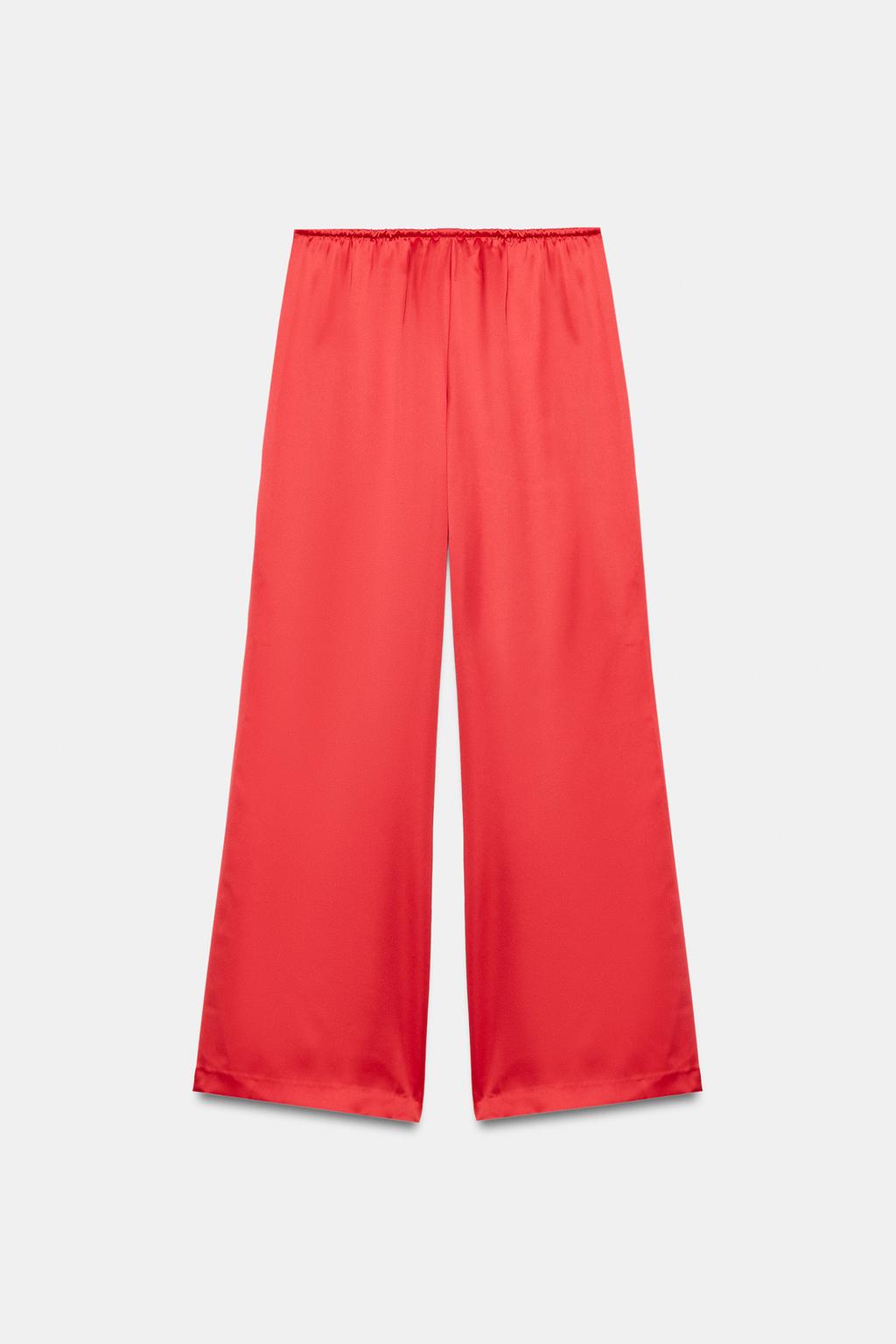 АТЛАСНЫЕ БРЮКИ НА ШНУРКЕ