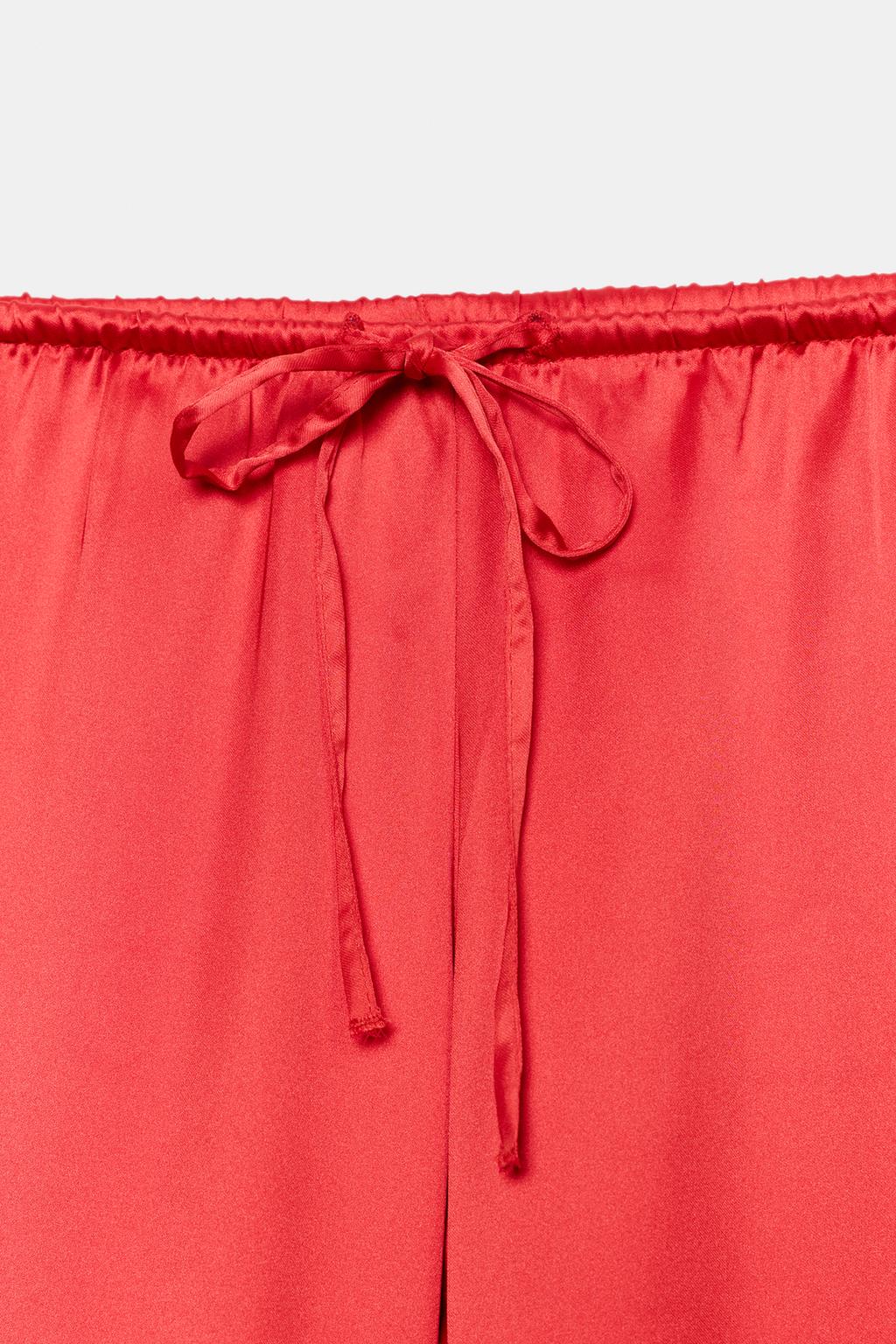 АТЛАСНЫЕ БРЮКИ НА ШНУРКЕ