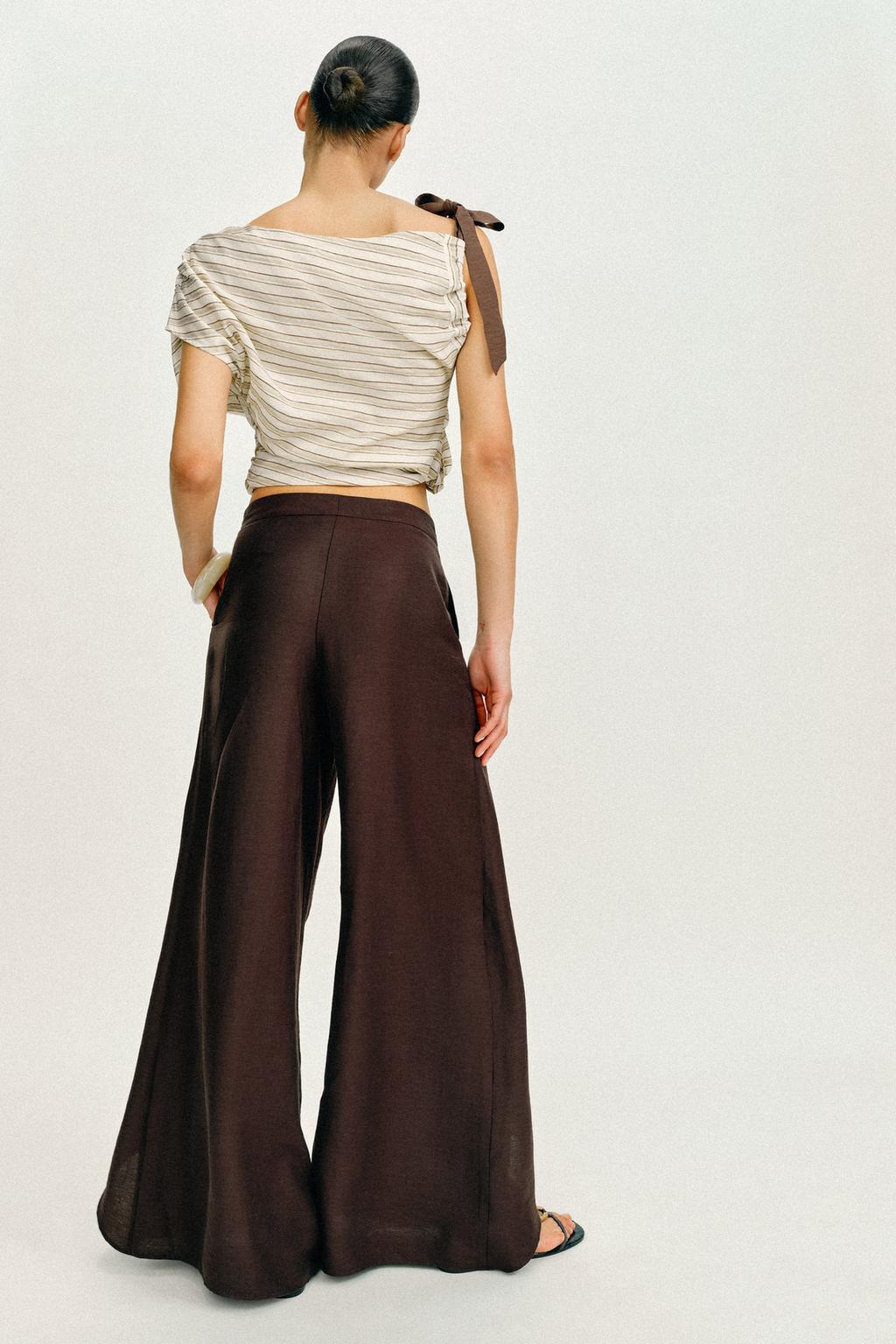 ШИРОКИЕ БРЮКИ ИЗ ЛЬНА