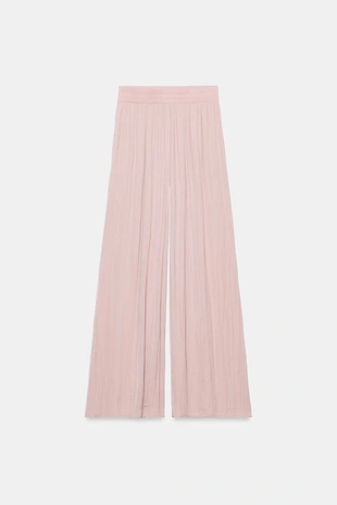 Широкие брюки с высокой посадкой- Заказать в России