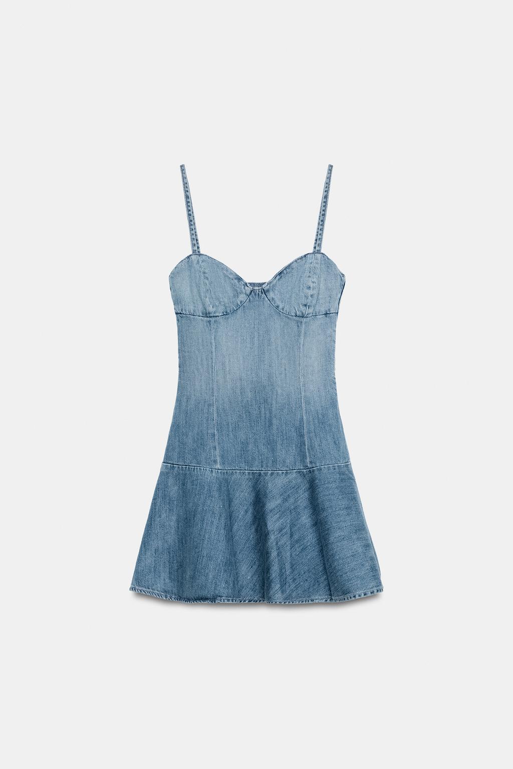 МИНИ-ПЛАТЬЕ ИЗ ДЕНИМА TRF