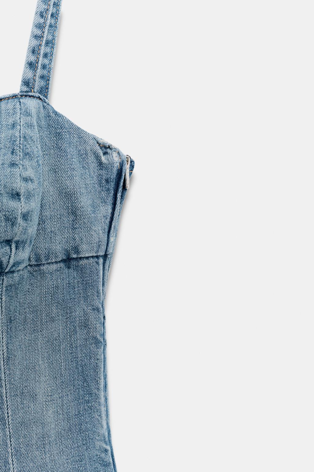 МИНИ-ПЛАТЬЕ ИЗ ДЕНИМА TRF