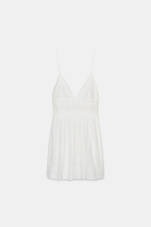 Мини-платье с вышивкой- Заказать в России