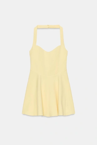 Платье халтер с расклешенной юбкой- Заказать в России