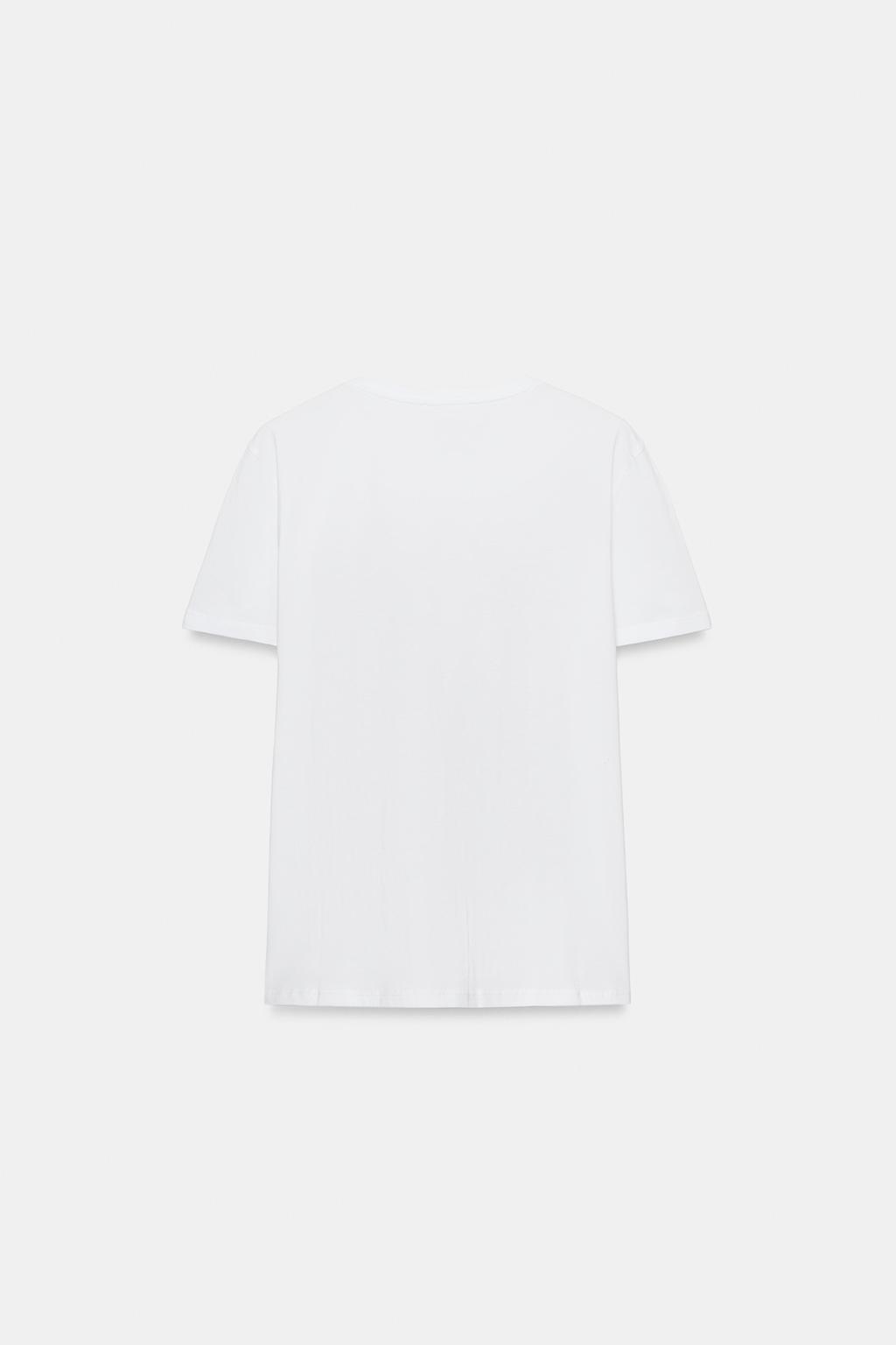 ФУТБОЛКА С МЕТАЛЛИЗИРОВАННЫМ ПРИНТОМ