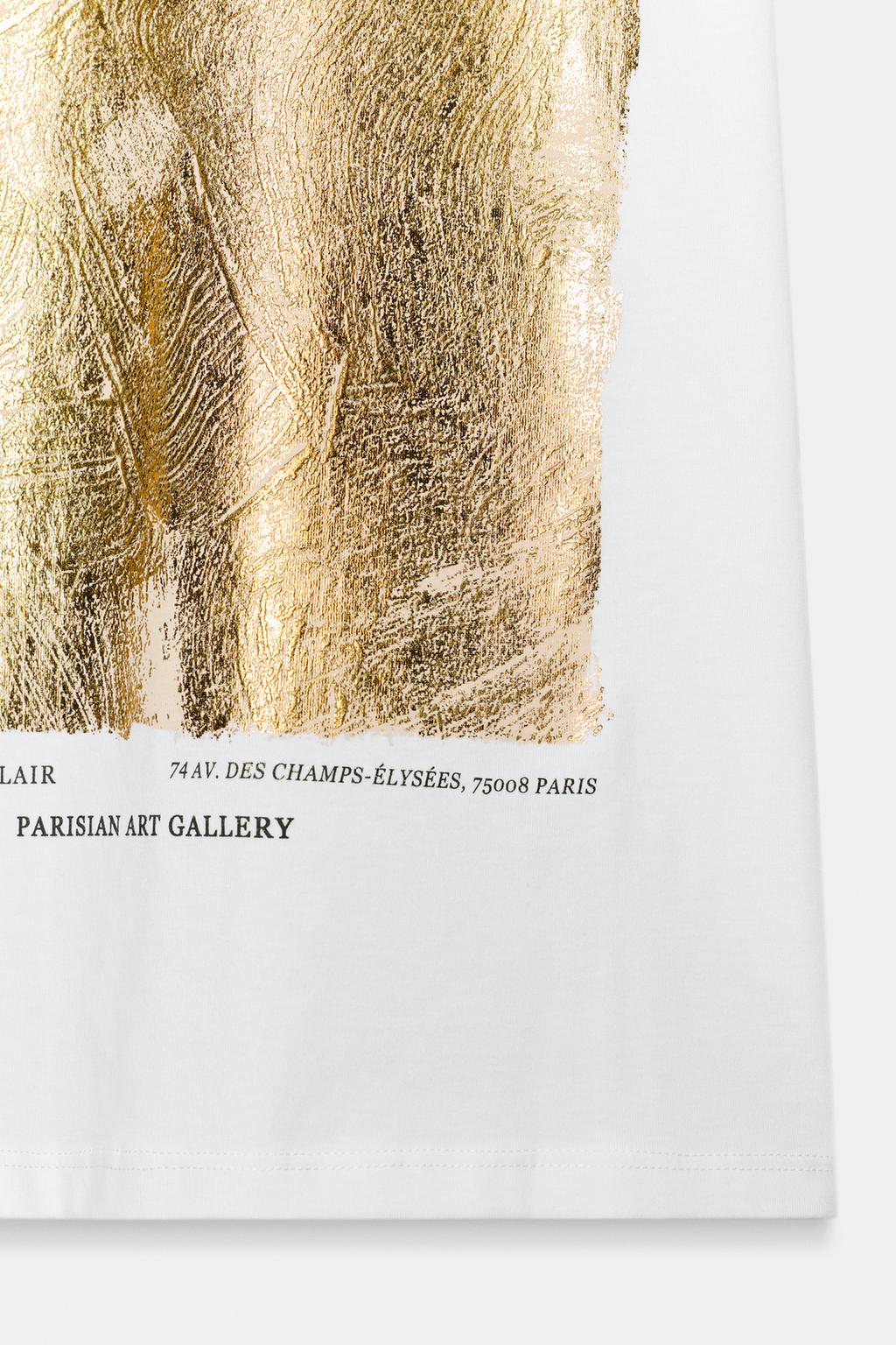 ФУТБОЛКА С МЕТАЛЛИЗИРОВАННЫМ ПРИНТОМ