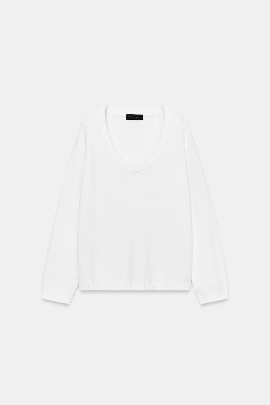 СВИТЕР С КРУГЛЫМ ВЫРЕЗОМ