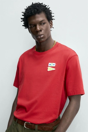 Футболка с морскими нашивками- Заказать в России