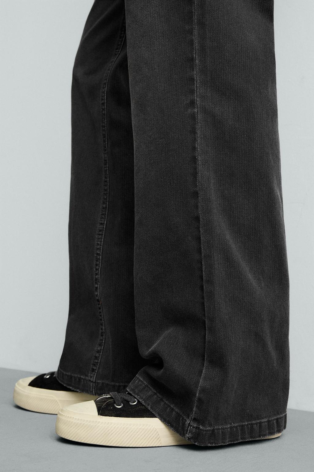 БРЮКИ FLARE FIT ИЗ ХЛОПКА С ТЕКСТУРОЙ