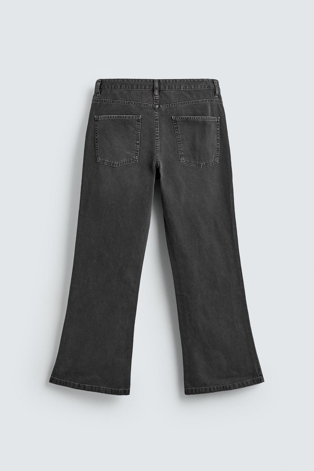 БРЮКИ FLARE FIT ИЗ ХЛОПКА С ТЕКСТУРОЙ