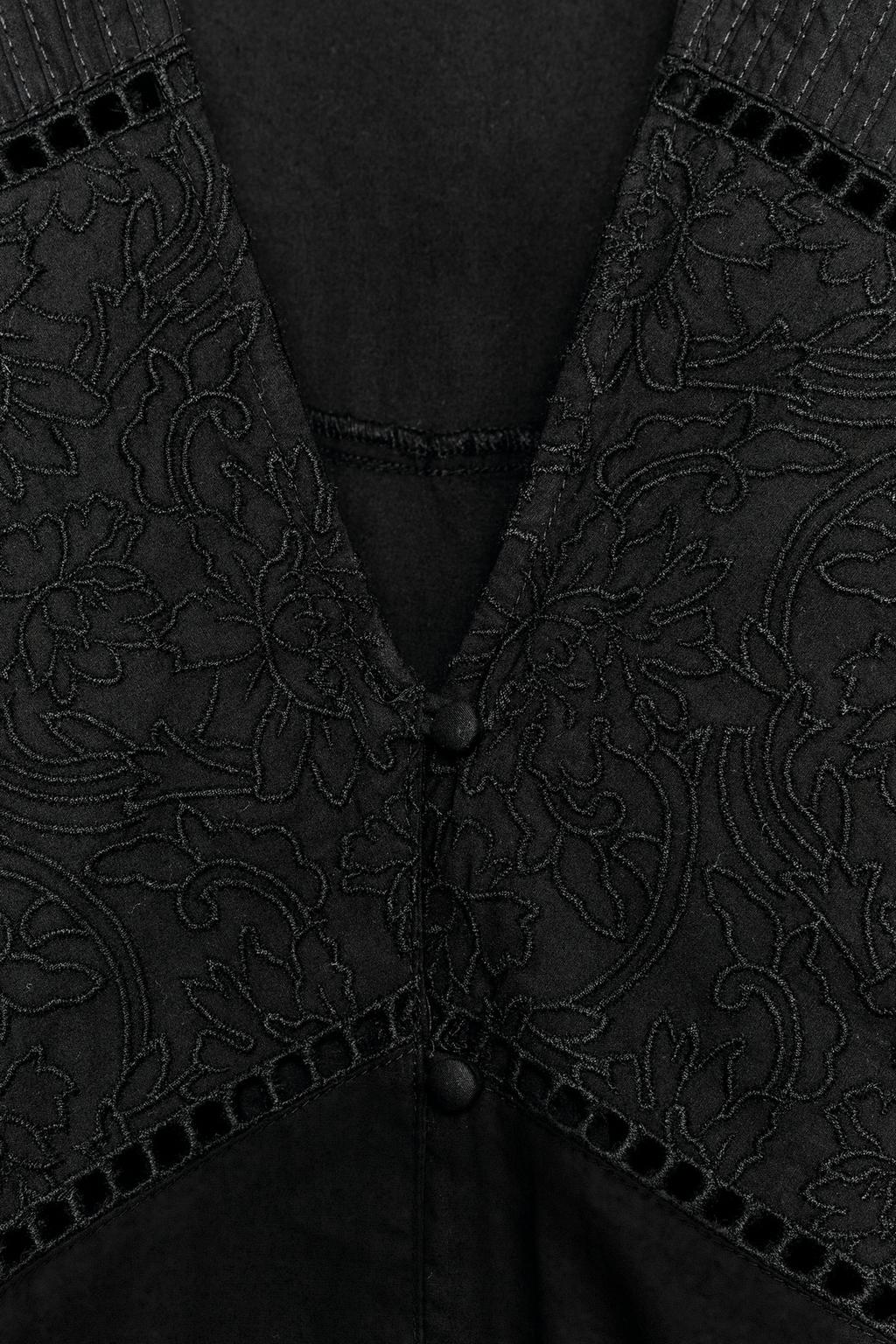 ТОП ИЗ ПОПЛИНА С ОБЪЕМНЫМИ РУКАВАМИ