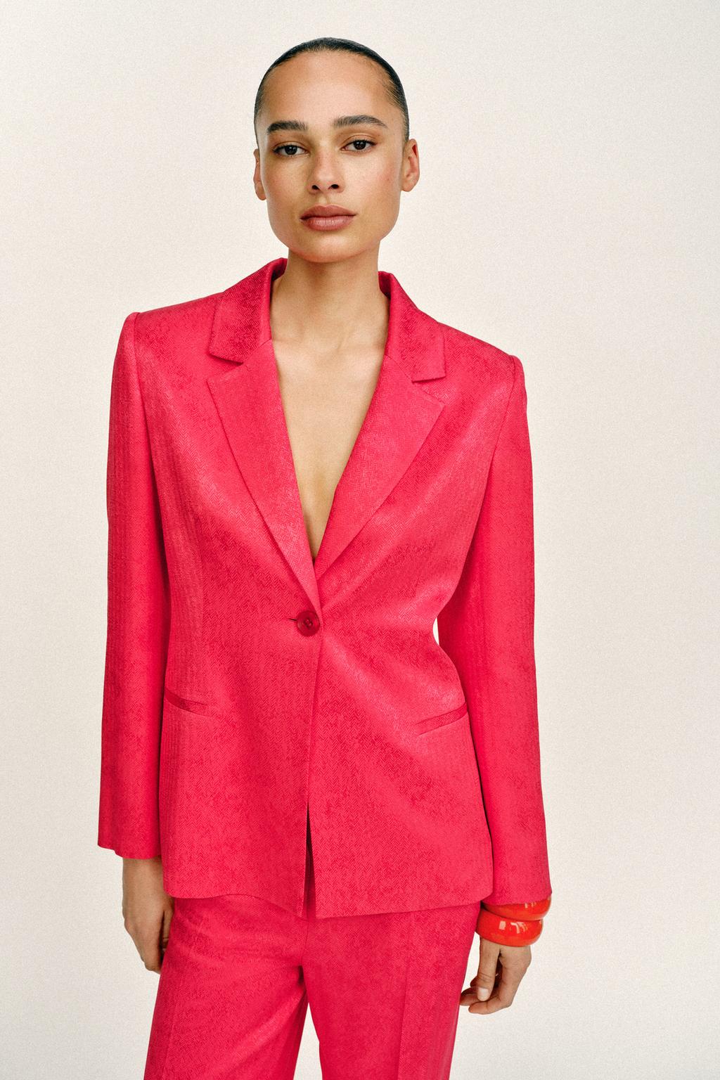 БРЮКИ ПРЯМОГО КРОЯ ЖАККАРД