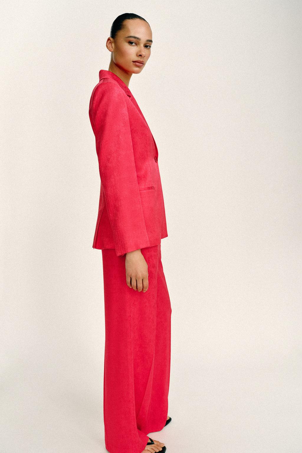 БРЮКИ ПРЯМОГО КРОЯ ЖАККАРД