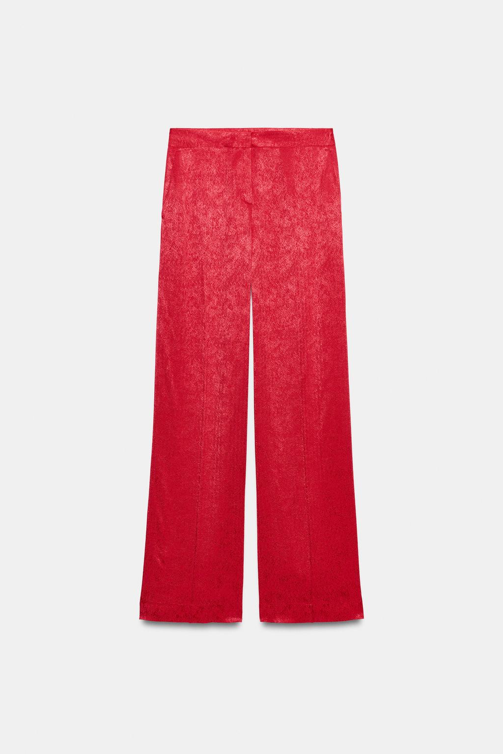 БРЮКИ ПРЯМОГО КРОЯ ЖАККАРД