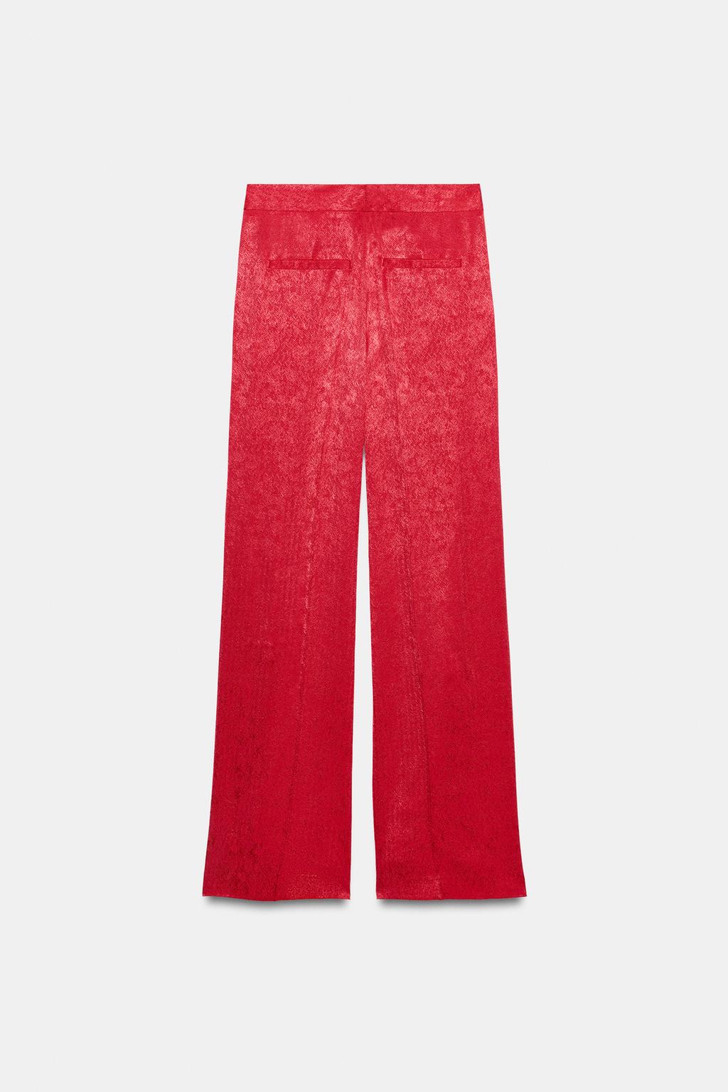 БРЮКИ ПРЯМОГО КРОЯ ЖАККАРД