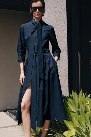 Платье из поплина с завязками — Zw Collection- Заказать в России