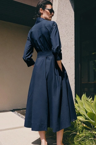 Платье из поплина с завязками — Zw Collection- Заказать в России