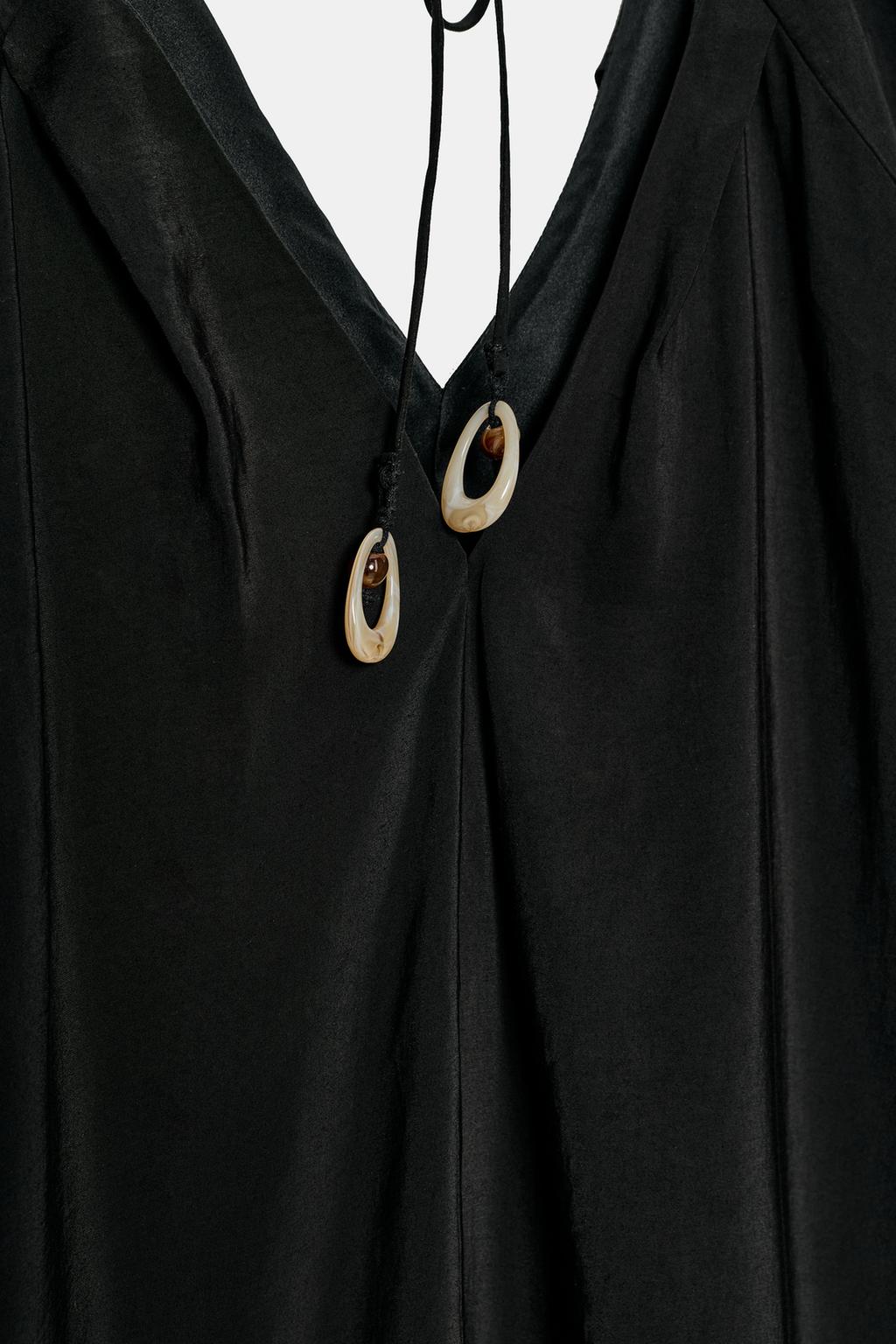 ДЛИННОЕ ПЛАТЬЕ С ОБЪЕМНЫМИ РУКАВАМИ