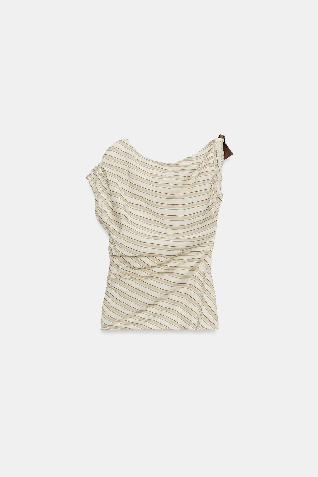 ТОП В ПОЛОСКУ С БАНТОМ