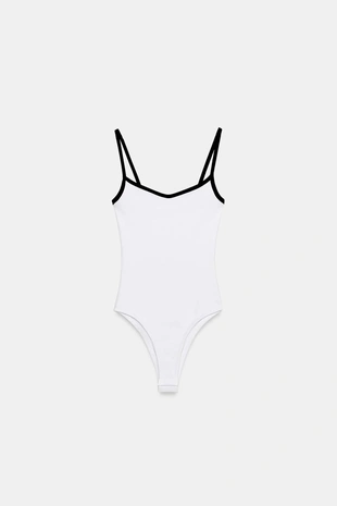 Боди с контрастными вставками- Заказать в России