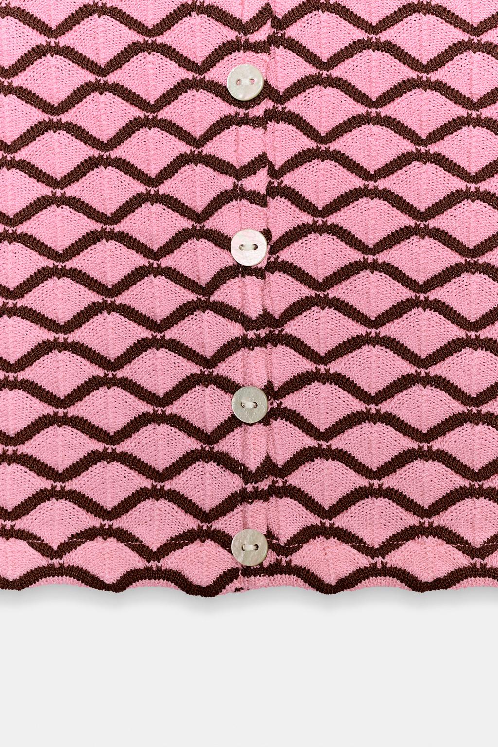 ЖАККАРДОВЫЙ ТОП БЕЗ БРЕТЕЛЕЙ